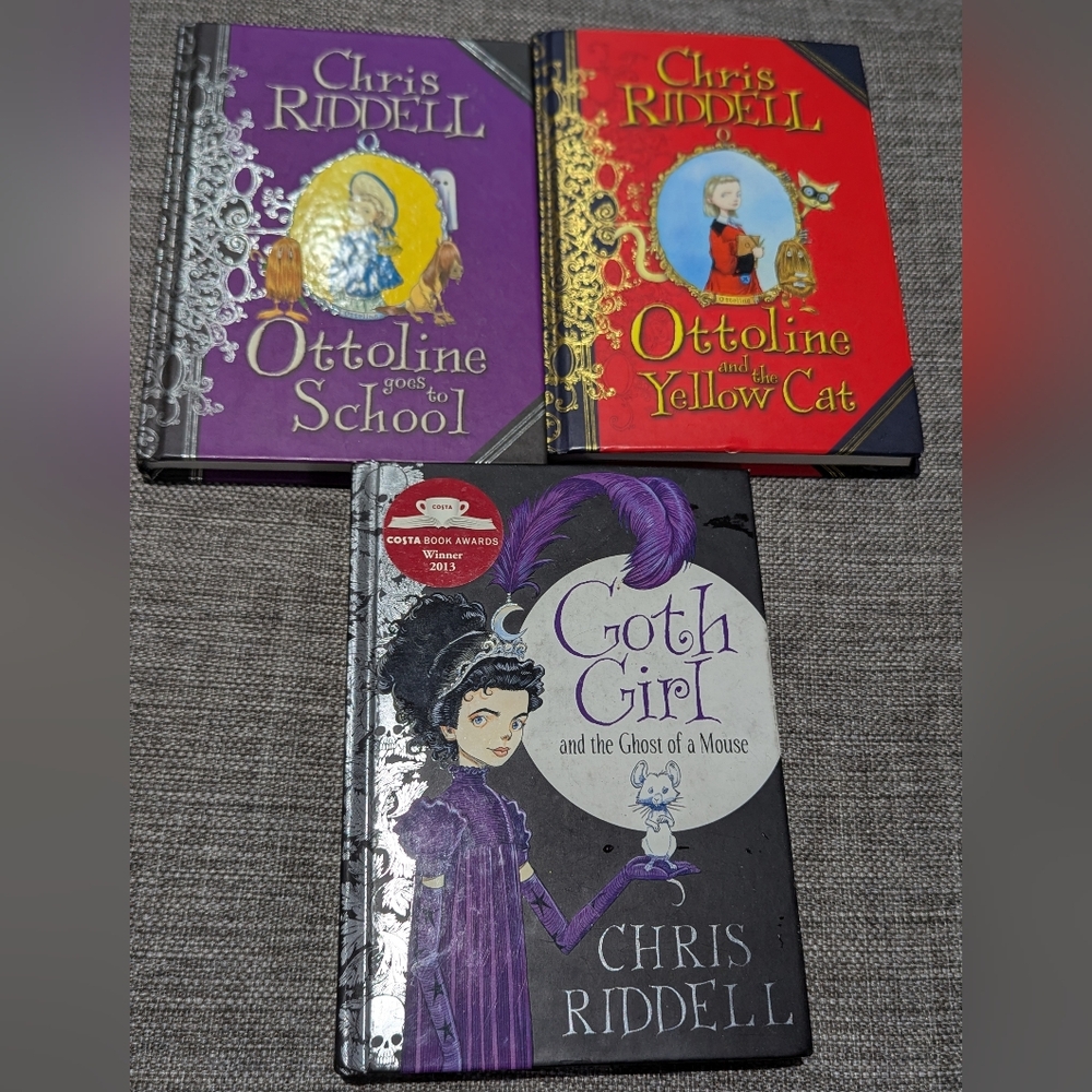 2/$40 Chris Riddell Book Set • Ottoline & Goth Girl • 3 Books